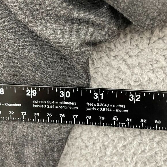 Zim & Zoe‎ Lounge Women 22/24 Gray Casual Dropped Sleeve Oversize Top - Picture 7 of 9